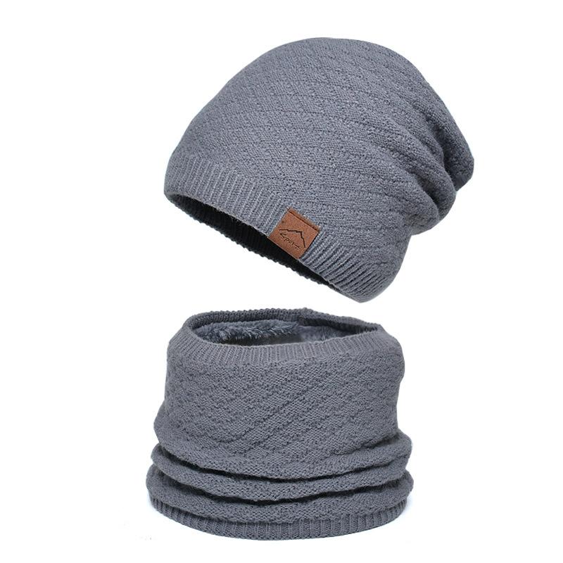 Зимняя уличная теплая шапка, женский шарф, мужская бархатная теплая защита ушей, вязаная шерстяная шапка с рукавами, шапки Skullies Beanies