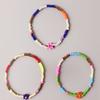 BONBEAU Soft Color Flower Beads Mix Bracelet Layered Flower Bead Bracelet 3 Colors