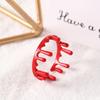Resizable Cutting Bloodstain Party Jewelry Women Ring Halloween Opening Ring Korean Finger Ring