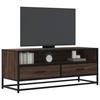 VidaXL TV Cabinet Brown Oak 100x34.5x40cm Engineered Wood and Metal, TV Stand, Hi-fi Cabinet, Entertainment Center, 848818