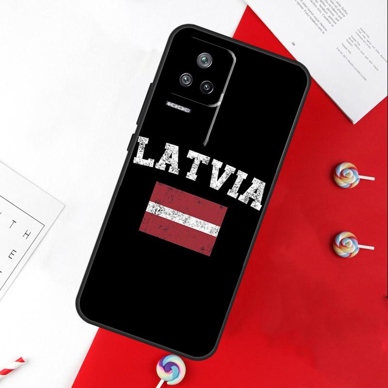 Чехол с флагом Латвии для Xiaomi 14 Ultra 15 13 11T 12T 13T 14T Pro POCO X7 Pro X3 X5 X6 M6 F5 F6 Pro