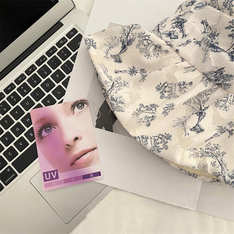 Складная солнцезащитная шляпа детская весна и лето защита от солнца солнцезащитная шляпа сине-белый фарфор большие поля повседневная шляпа-ведро показывает маленькое лицо