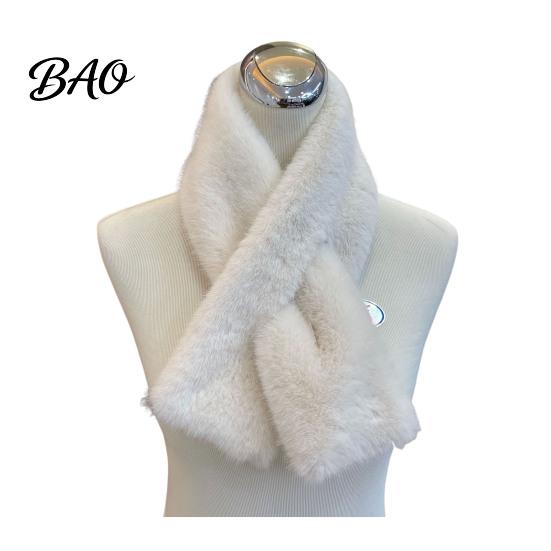 Soft Fluffy Winter Neck Scarf Women Faux Fur Scarf, Warmer for Cold Weather, Short Collar Scarves, Cozy Velvet Outdoor Travel & Not Bulky, Perfect