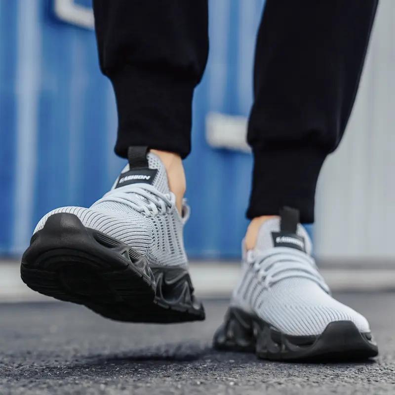 Men'S New Sneakers Platform Running Lightweight Outdoor Hiking Anti Slip Summer Fashion Trend Casual Tennis Sneakers Large Size