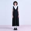 Wove Moment Crepe Pleated Dress Black Wbcsop008Bk