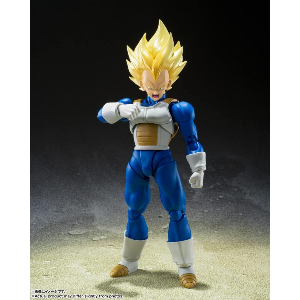 SHFiguarts Dragon Ball Z Супер Сайян Вегета - Пробуждение Крови Супер Сайяна - Приблизительно. 135 мм ПВХ и АБС окрашенная подвижная фигурка