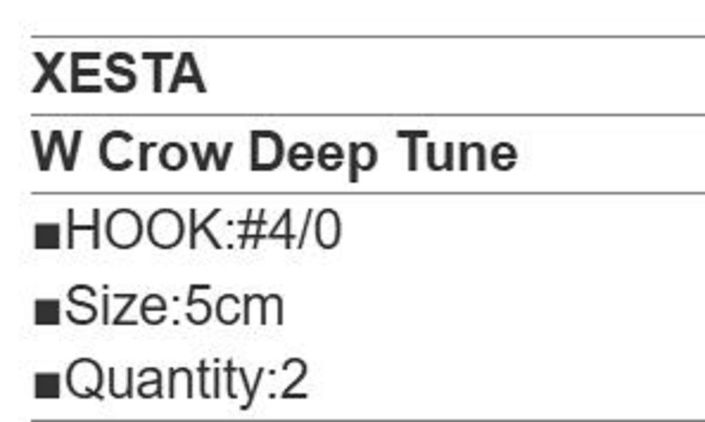 Xesta Крючки W Claw Deep Tune Twin Assist размером 4/0, 5 см (8622)