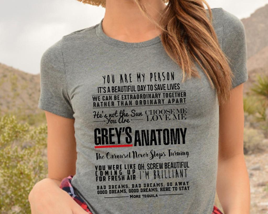 Dr Meredith Grey Quotes T shirt, TV Series Greys Anatomy Inspired Tee Shirt, Nurse T shirt Gift, Medical T shirt, Surgeon T shirt, Dr Shirt