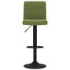 Tabourets de Bar - VIDAXL - Lot de 2 - Velours Vert Clair - Réglables en Hauteur - Pivots 360°