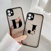 Черный Чехол для Телефона с Цветочным Узором и Матовым Покрытием Для iPhone 15 12 14 Pro Max Чехлы Для iPhone 11 13 pro Задняя Крышка модный Корпус Shell Coque