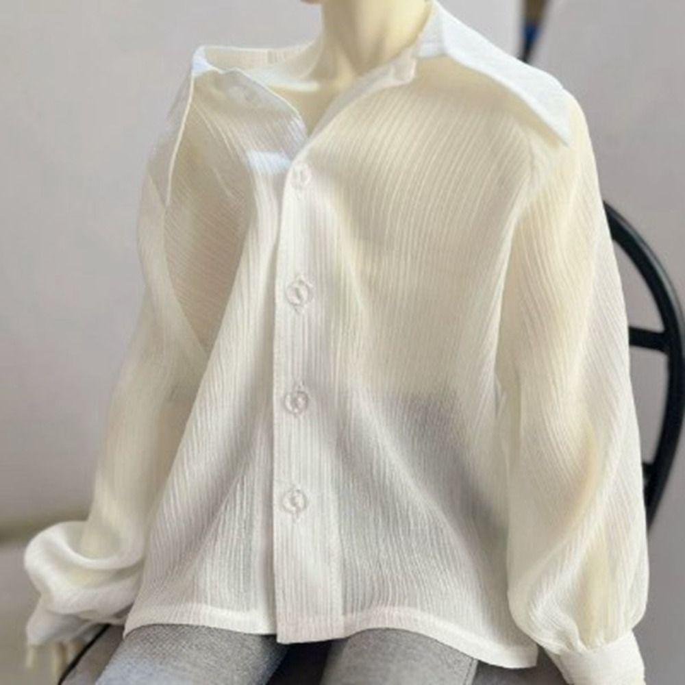 Casual Wears Long Sleeve Shirt for 1/3 1/4 1/6 BJD 30/45/60cm Dolls
