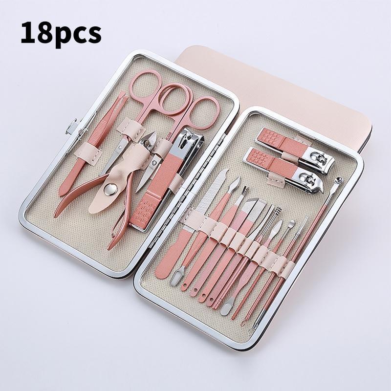 Профессиональный набор для маникюра и педикюра из нержавеющей стали - универсальный набор для ежедневного ухода за ногтями и салонного ухода!