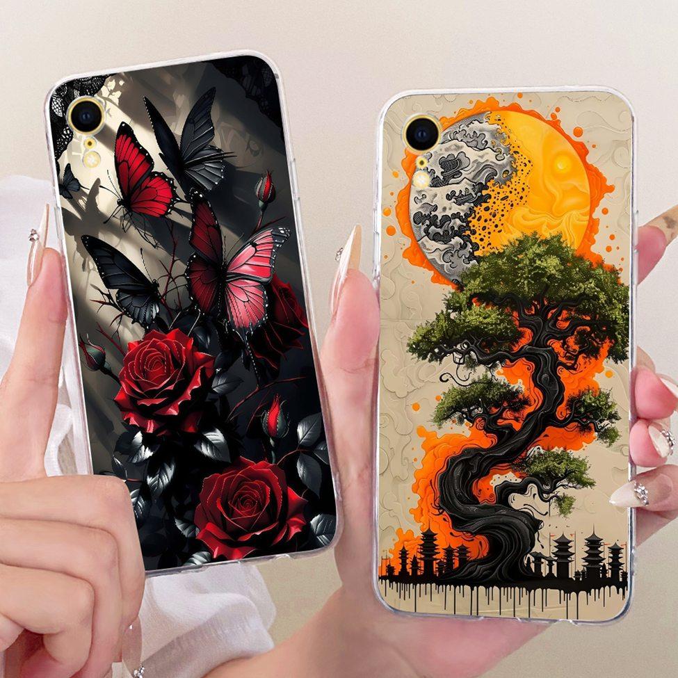 Phone Casing For iPhone XR Cover Fashion Cartoon Cute Funny Painted Silicone Case A2107 A2108 A2105 A2106 A1984