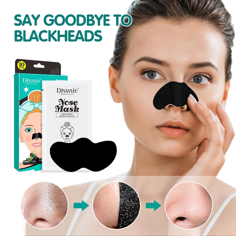 Disunie Bamboo Charcoal Blackhead Removal Nose Patch Увлажняющая очищающая поры маска для носа от прыщей Пластырь для носа