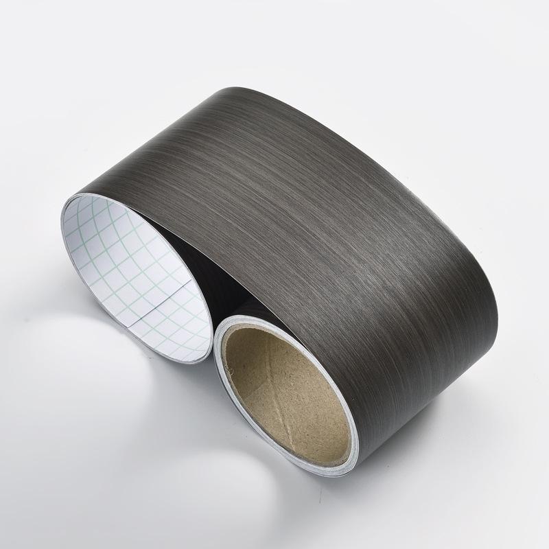 Водонепроницаемая самоклеящаяся наклейка с текстурой дерева для плинтуса и кромочная лента для отделки кромок мебели и декора плинтуса