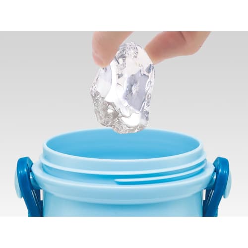 Skater Children's Water Bottle, 480ml, Direct Drinking, Plastic, One-Touch Operation, Dishwasher Safe, Made in Japan, Sanrio "I'm Doraemon" Gingham De