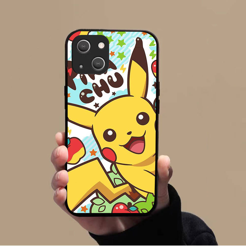Мягкий чехол KK-44 Pikachu для Xiaomi Poco F5 F6 M6 X3 X6 Redmi 10A 10C 12C 13C 9A 9C 9T A3 A3X Note 8 9 10 11 12 13 C65 C50 C51 C55 Pro Plus 4G 5G