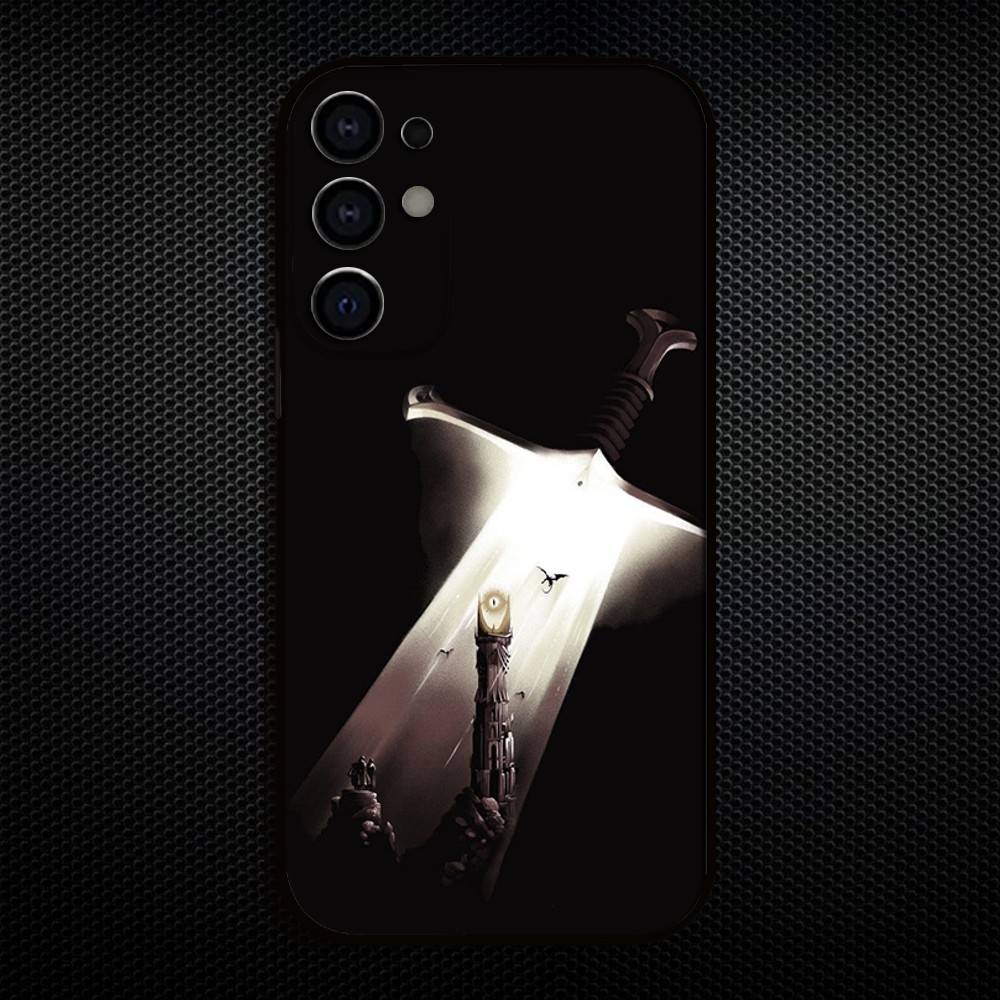 Чехол для телефона L-Lord R-Rings для Samsung S25, S24, S23, S22, S21, S20, Plus, Fe, Lite, Другие Мягкий Черный Чехол