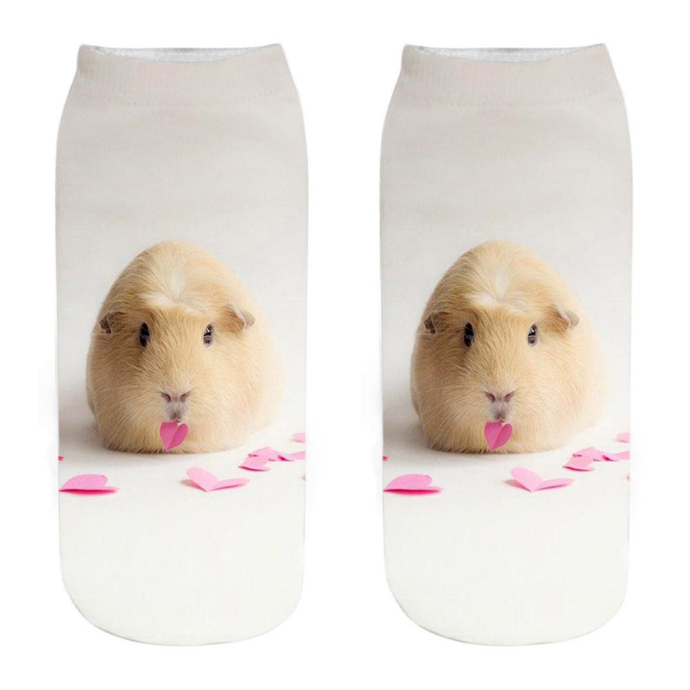 Новая Мода 3D Принт Мышь Тоторо Носки Смешные Каваи Женские Милые Животные Фитнес Хомяк Соккен Дропшиппинг