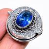 Натуральный драгоценный камень топаз Swiss Blue, кольцо из стерлингового серебра 925 пробы, размер 7 AR-16537