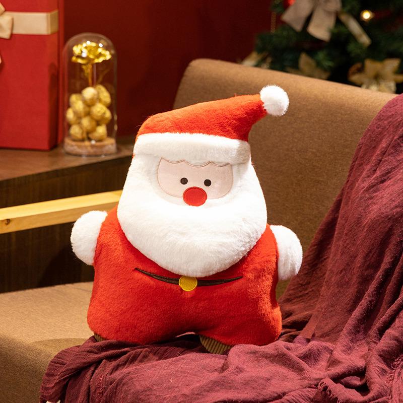 Cartoon Santa Throw Pillow Plush Toy Doll Elk Christmas Tree Doll Home Pillow Christmas Doll