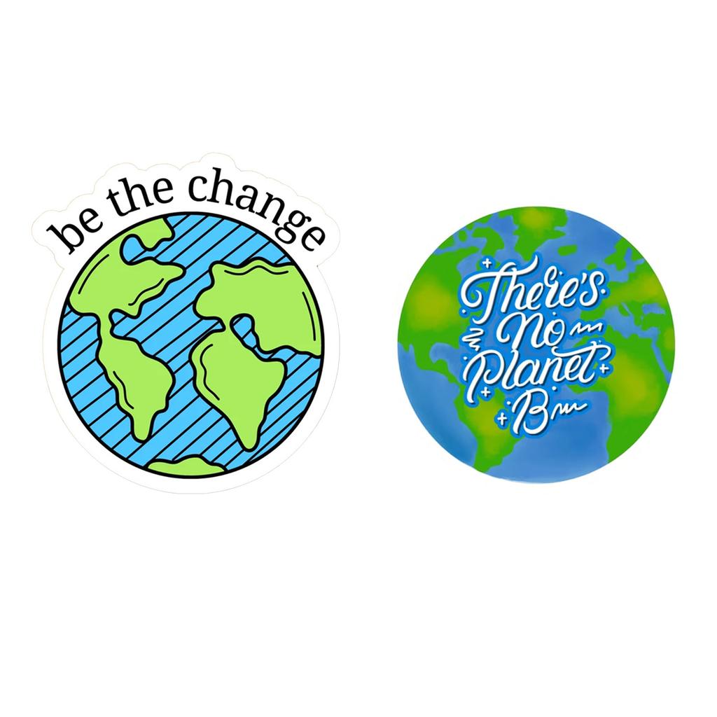 Набор из 40 шт. Наклейки Земля Декаль для Бутылок с Водой Ноутбука Велосипеда Холодильника Съемные Наклейки на Бутылки с Водой