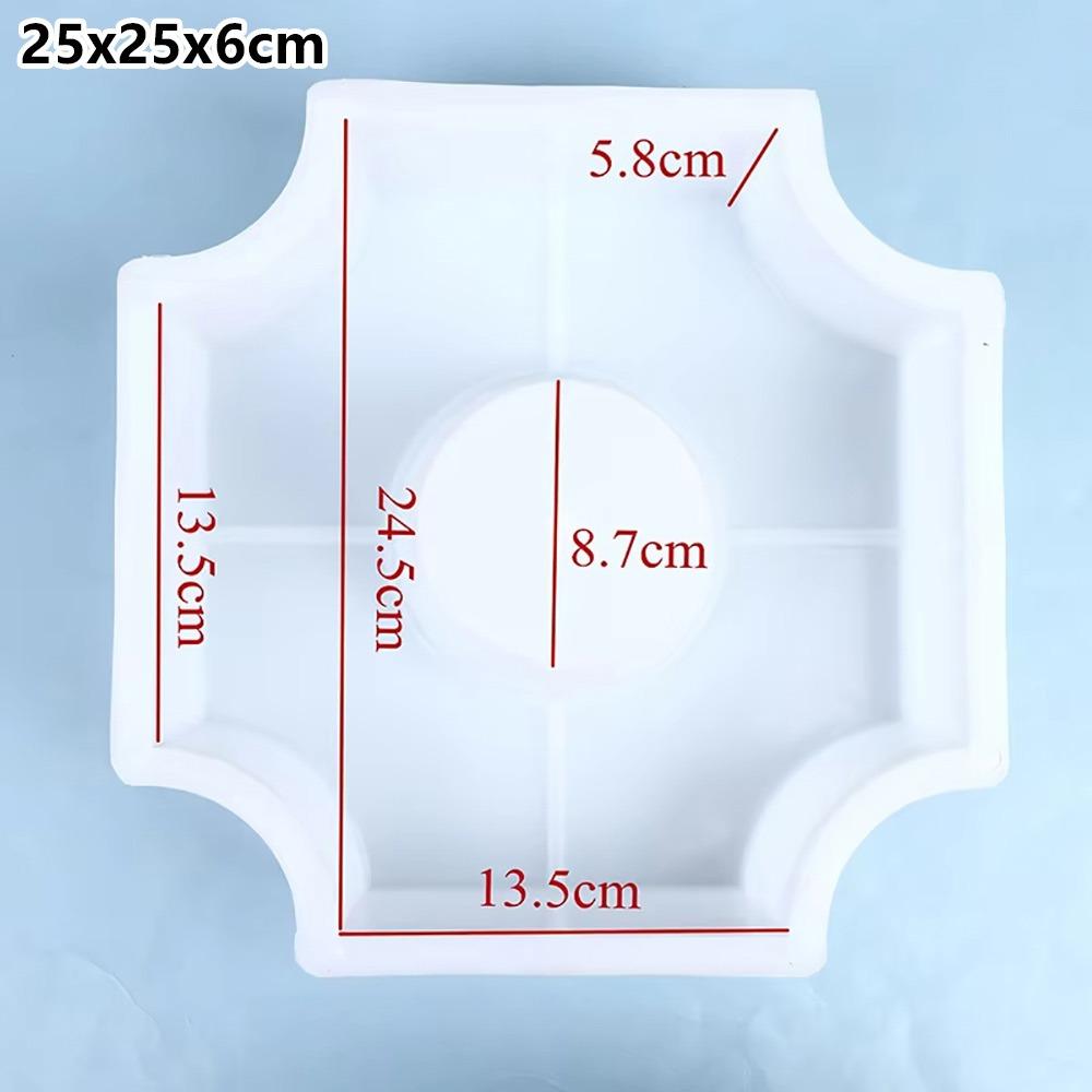 1Pcs 25x6cm Stepping Stone Paver Plastic Concrete Path Maker Mold For Lawn Patio Yard Garden
