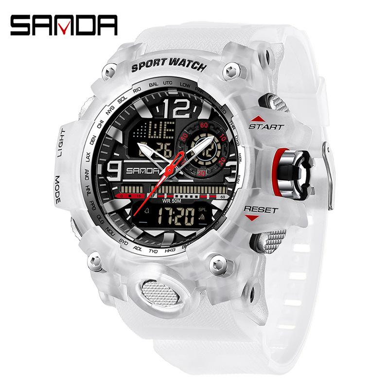 Sanda Korean Trend Multifunctional Luminous Waterproof Watch for Teens & Adults