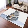 Cute Cat Carpet Living Room Children's Crawling Mat Doormat  Living Room Area Rug Games Area Washroom Floor Mat Kawaii Yoga Rug