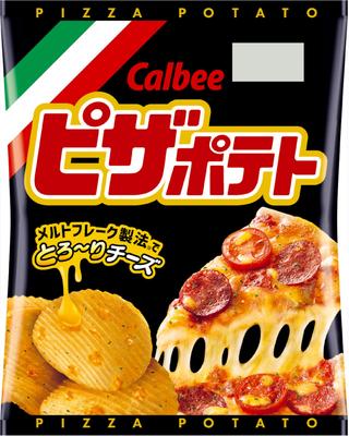 Calbee Pizza Potato 60 г x 12 пакетов [Картофель для пиццы]