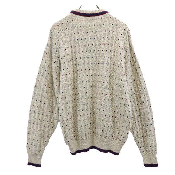 STJOHN’sBAY 90-е Сделано в США Старый Хлопковый свитер с длинным рукавом L Серый трикотаж Мужской Б/у