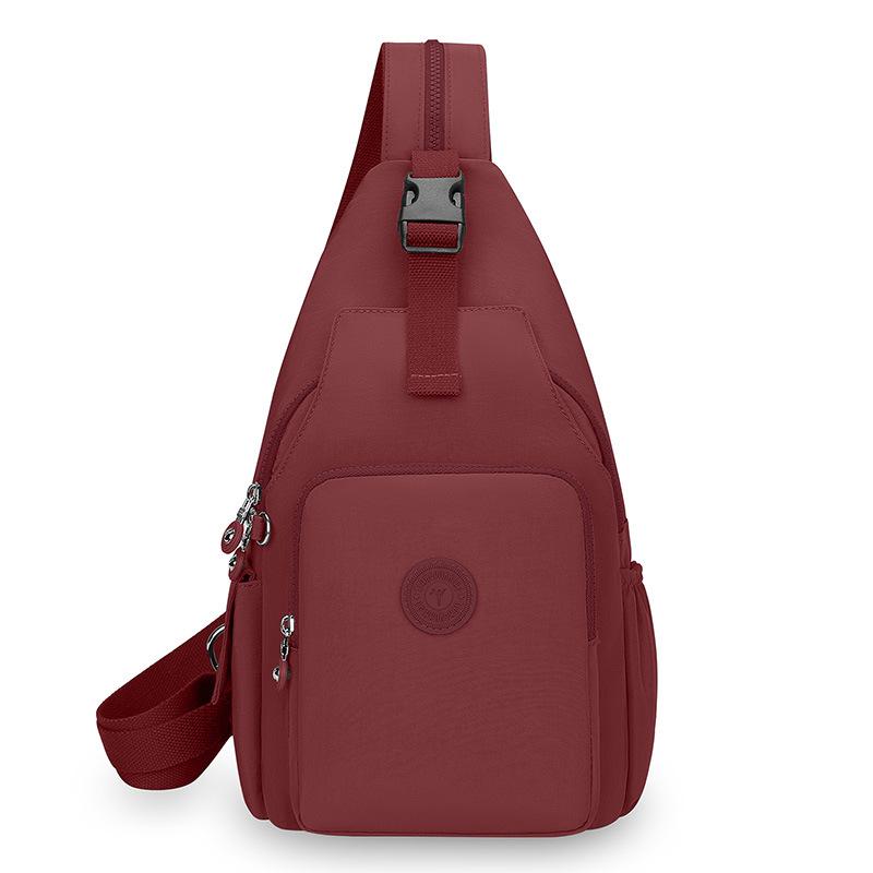 Женский рюкзак двойного назначения, нейлоновая сумка через плечо, большая вместимость, нагрудная сумка, дорожный рюкзак