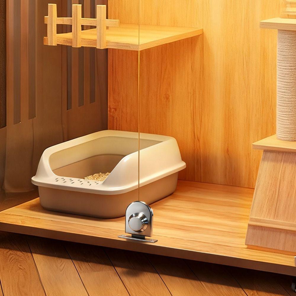 Zincs Alloys Glass Cabinet Lock High Strength Non Perforated Door Lock Easy To Install Corrosion Resistant Single Door Latch