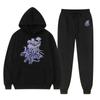 2023 Осень/Зима, новый тренд Y2K, мужской комплект с капюшоном, свитер с принтом, мужской спортивный комплект для отдыха