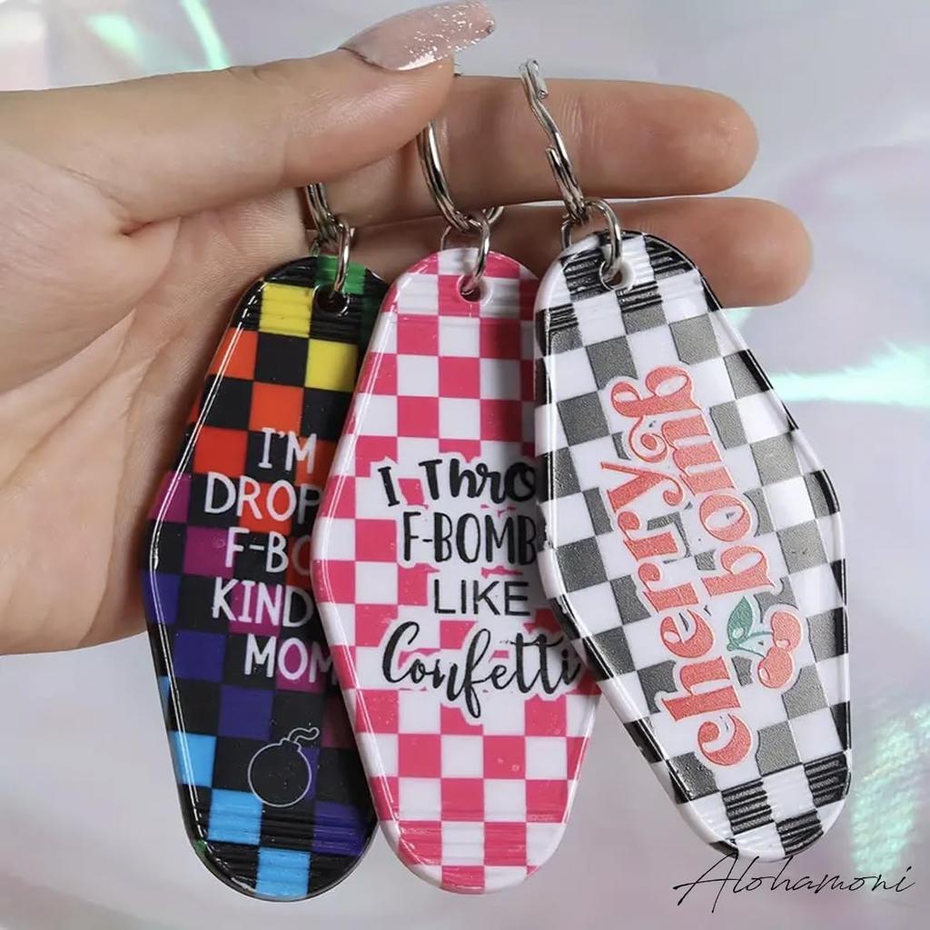 ALOHAMONI ДИЗАЙН США Репродукция Винтажный Мотель Ки Вест Гавайи Брелок, Держатель, Американа, Отель, Антиквариат, Ретро, Кафе, США, Калифорния, Побережье,