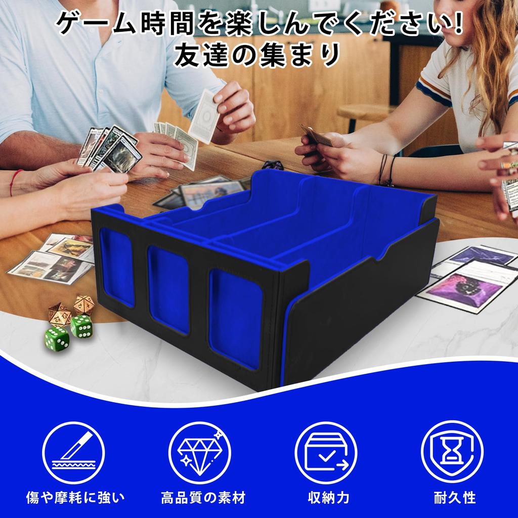 Heeloo Deck Trading Card Trading Card PU Magnetic Trading Card Large 3 18 Divider Labels Included Case, Case, Case, Leather, Storage, 2100+ Capacity,