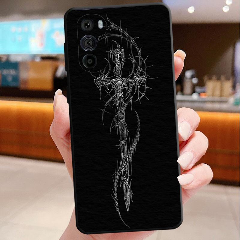 Чехол для телефона Motorola Edge 60 50 40 Pro 60 50 40 30 Ultra Neo Fusion Moto G Stylus G Gothic Cyber Sigil Cross