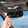 Car Glasses Case Portable Press Switch Car Sun Visor Sunglasses Holder ABS With Flocking Lining Glasses Box Universal