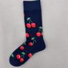 Женские носки унисекс из чесаного хлопка Happy Socks Вишня Клубника