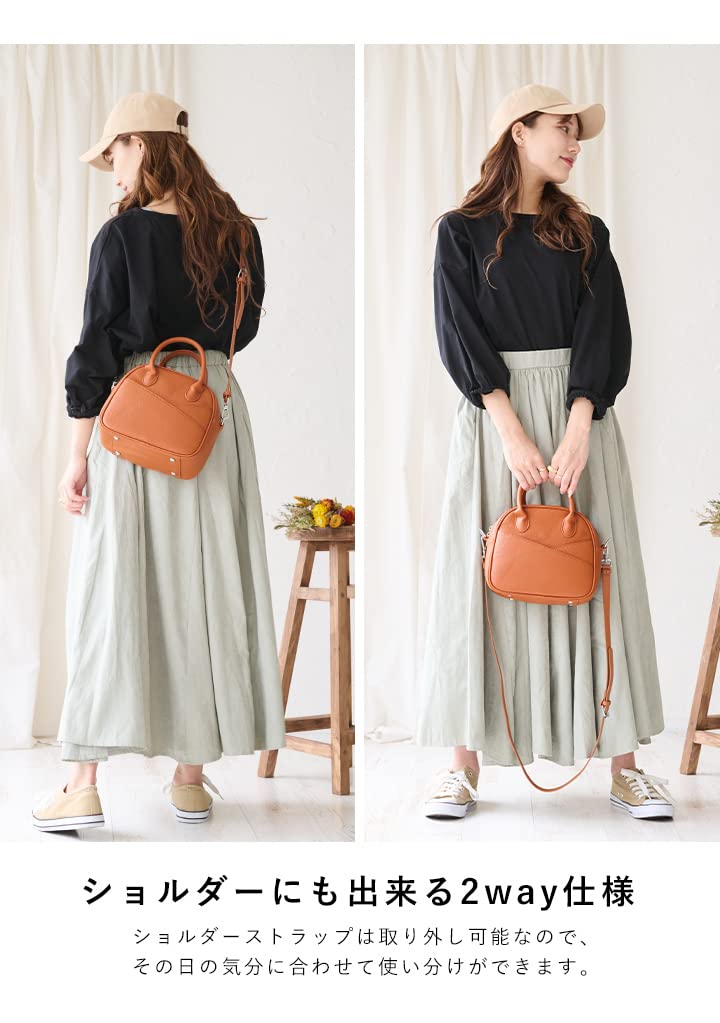 Lizdays Легкая и прочная круглая сумка-бостон женская сумка/через плечо (Серый Бежевый)