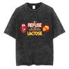 Уличная одежда, устойчивая к лактозе, графические футболки с принтом для мужчин и женщин, смешные футболки из хлопка, повседневные, для взрослых и подростков, свободные футболки, подарки