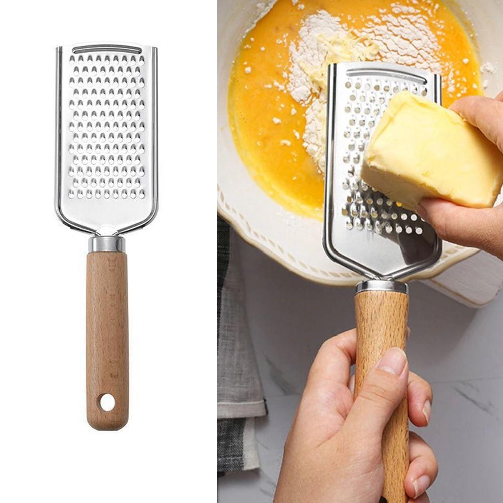Quickly Cheese Grater Flat Wooden Handle Flat Cheese Grater Cheese Grater for Kitchen Accessories