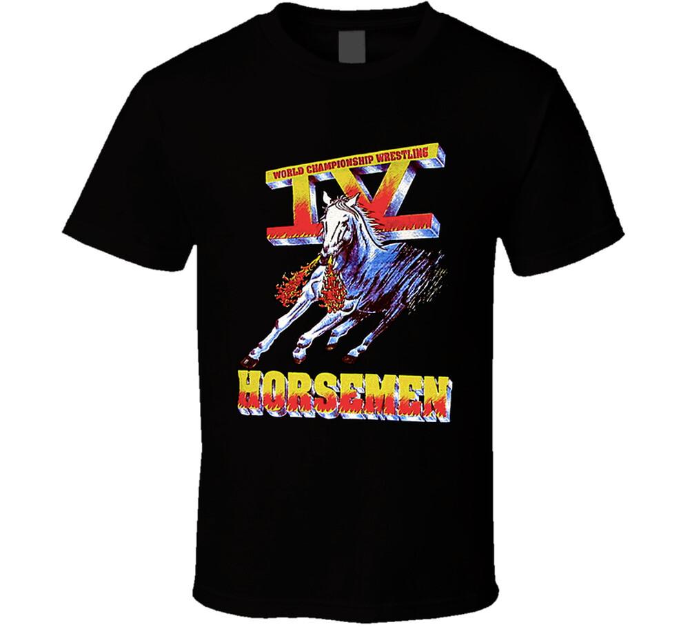 Wcw 4 Horseman Retro Wrestling T Shirt Mens Womens Tees Top