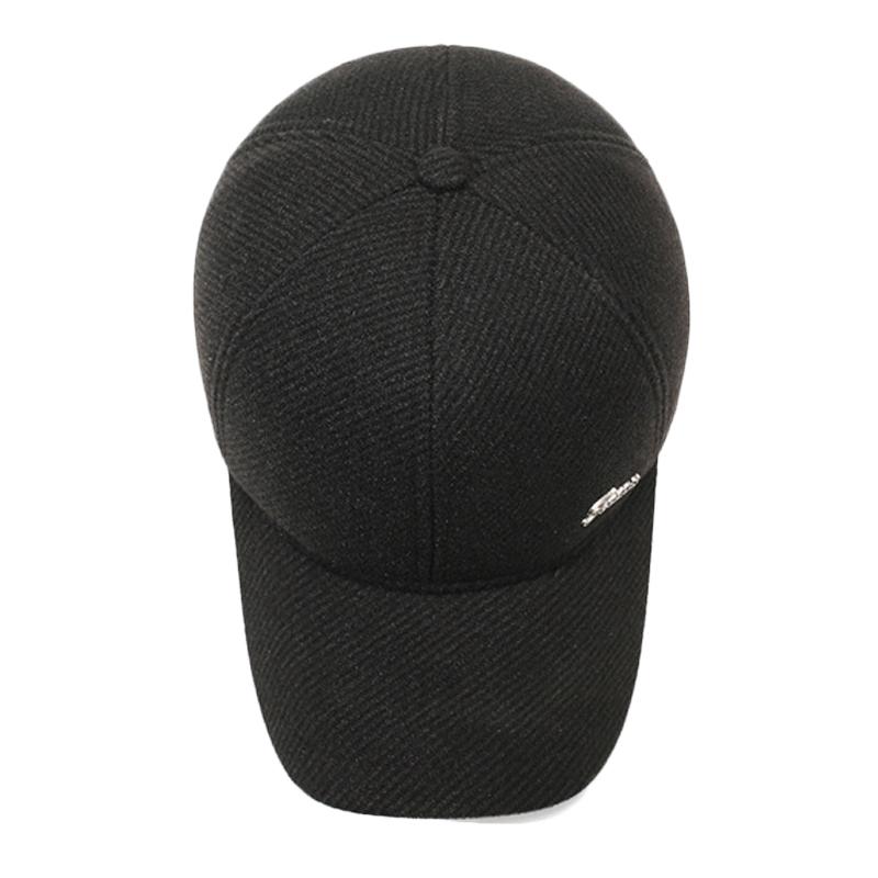 Осенне-зимняя мужская теплая шапка с защитой ушей, уличная толстая бейсболка для среднего и пожилого возраста