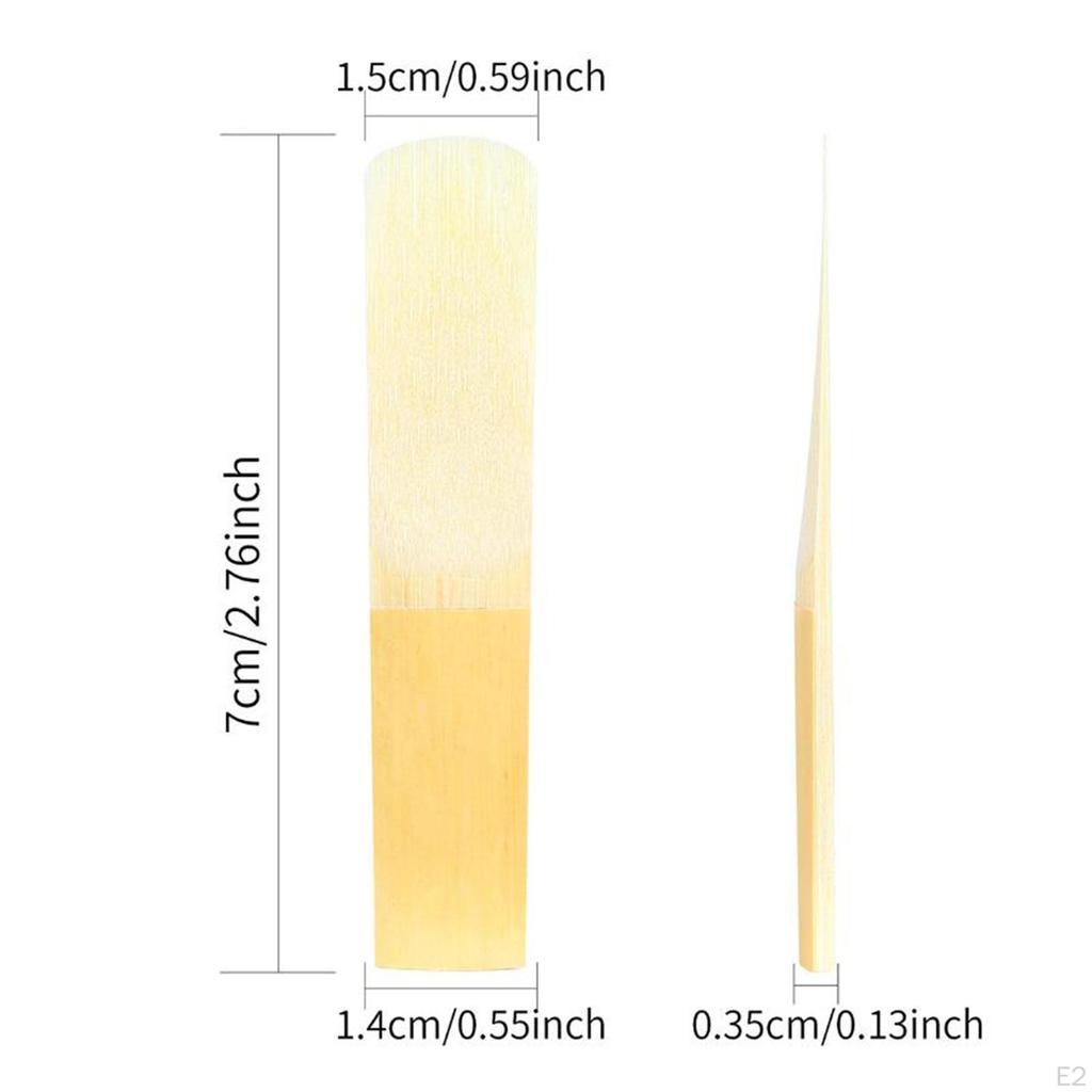10 тростей для кларнета, тростей для саксофона, с футляром Компактный размер Удобный инструмент для практики Отличный звук