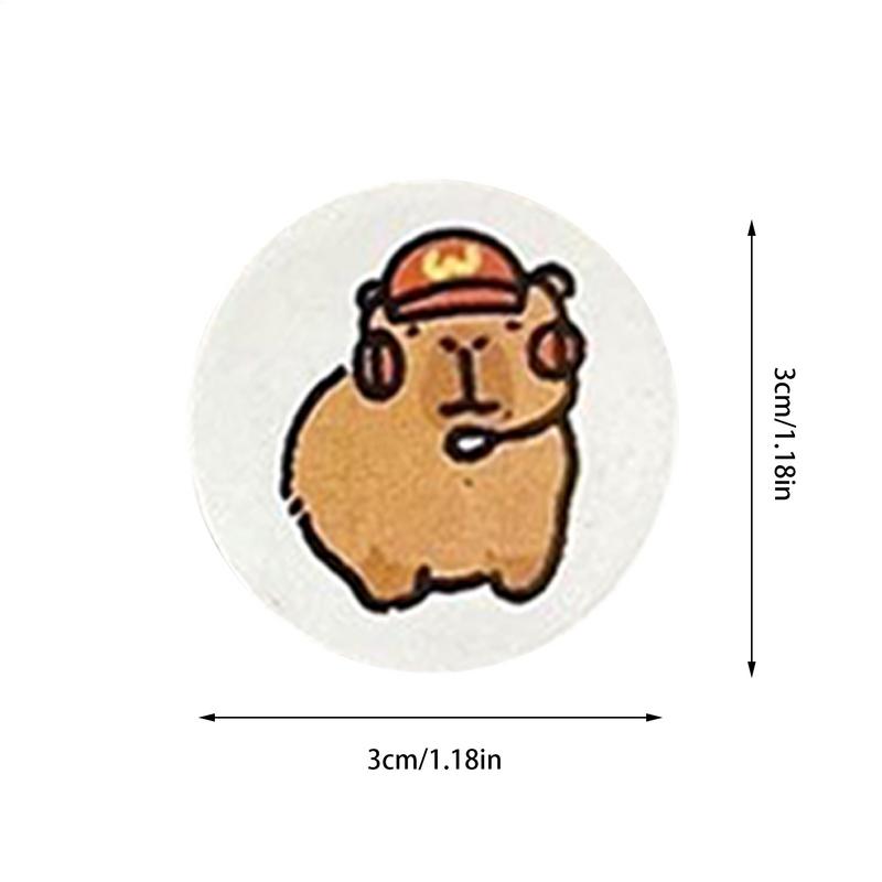 Capybara Scrapbook Sticker Decal Animal Decorative Scrapbook Decal Self-Adhesive Capybara Stickers Animals Decals for Laptop
