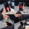 Ae87 Lips Kiss Digital Art Soft Phone Cases for iPhone 16 15 14 13 12 11 Pro Max 7 8 Plus XR XS with Wrist Strap Lanyard Corner Protection Back Cover