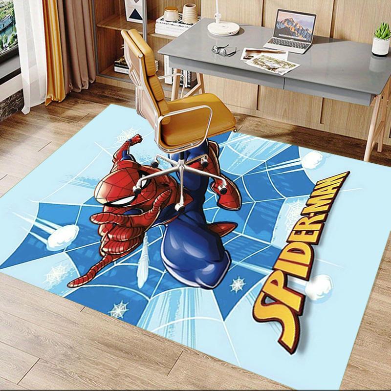 Spiderman Web Adventure Carpet For Playroom Bedroom Living Room Sofa Home Decorkids Game Area Rug Nonslip Floor Mat