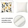 1 Pieces Modern Leaf Pattern Throw Pillow Cushions Set Polyester pillowcase, sofa decorative cushion cov Headboard Pillow