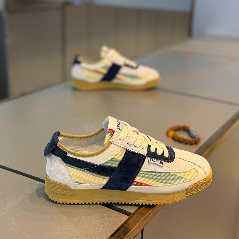 Осенняя мужская повседневная обувь Дышащая Удобная Легкая Обувь для ходьбы Модная Шнуровка Разные Цвета Обувь для спорта на открытом воздухе